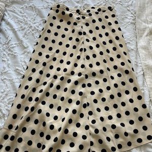 Polka dot midi skirt from NastGal